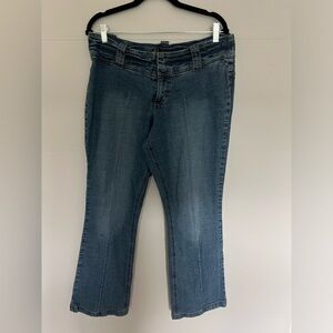 jou jou low rise flare jeans